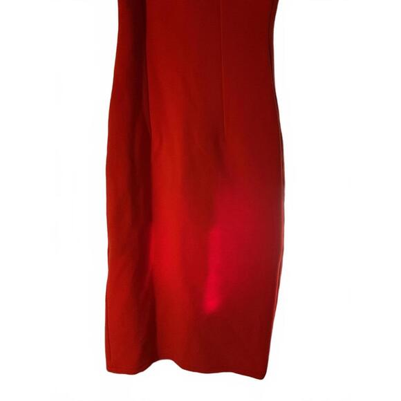 NBD Red Ribbed One Shoulder BodyCon Dress Size XS Special Occasion - Picture 8 of 9